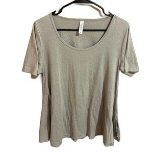 Lularoe Solid Gray Swing Perfect T Short‎ Sleeve Top Medium
